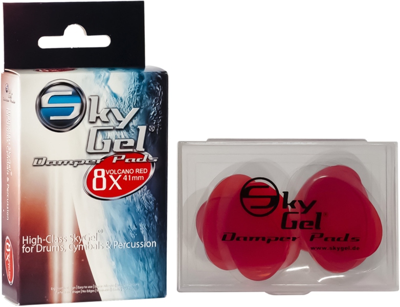 SKY Music Damper Pads SkyGel Volcano Red SGDP8VR